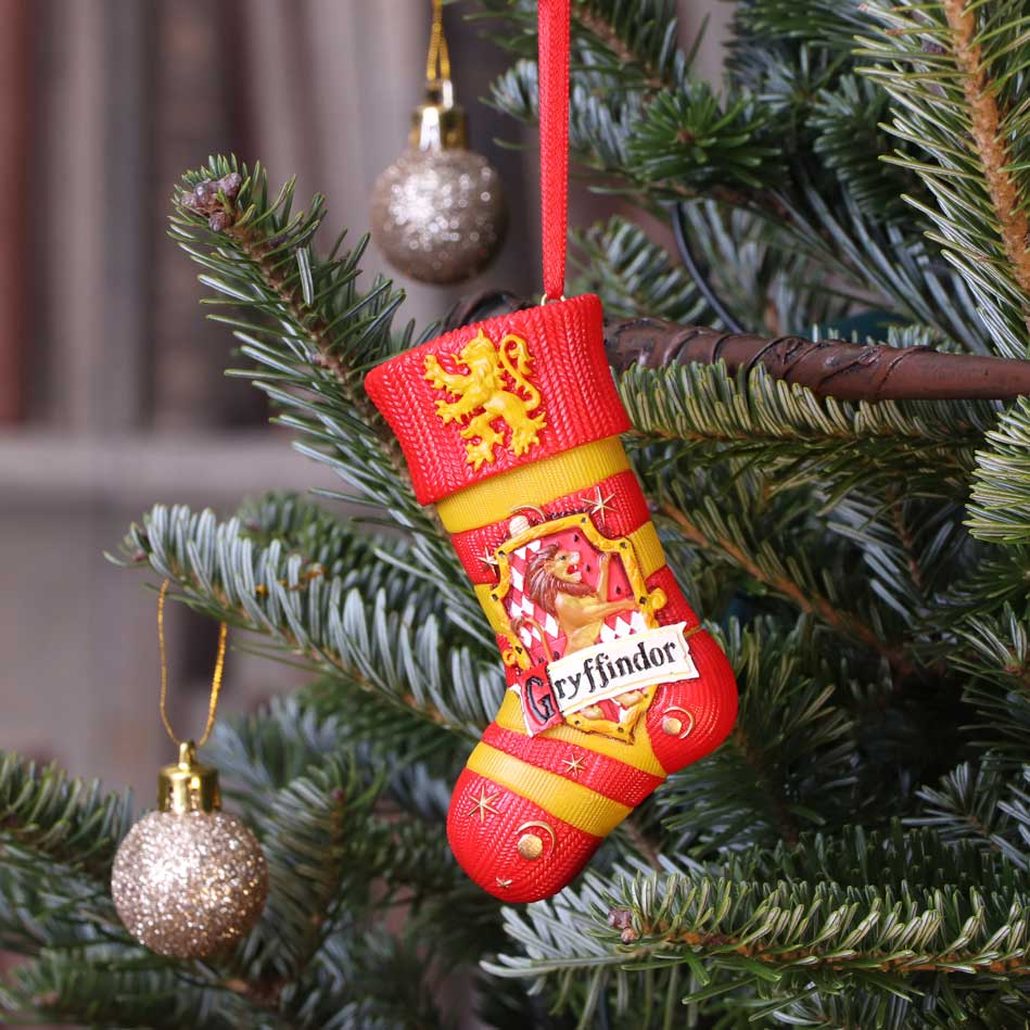 Harry Potter Gryffindor Stocking Hanging Ornament - Nemesis Now