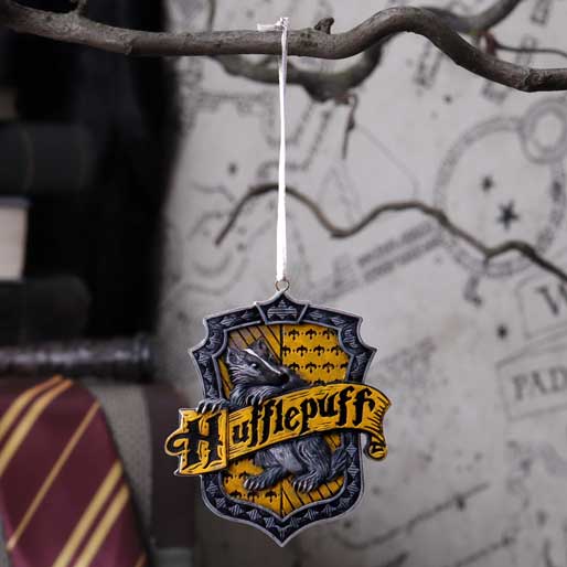 Harry Potter Hufflepuff-Wappen-Hängeornament – Nemesis Now