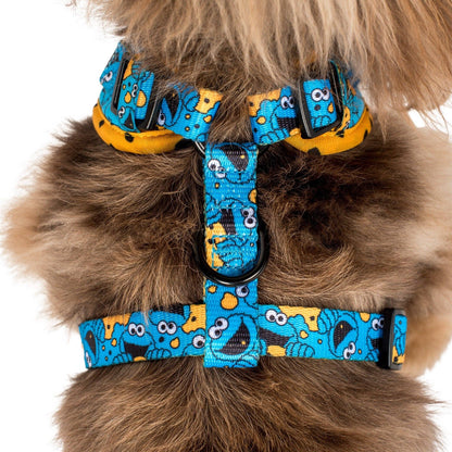 Sesame Street Cookie Monster Adjustable Dog Harness - Size XS