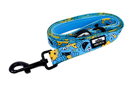 Sesame Street Cookie Monster Dog Leash - Width 1.5 cm