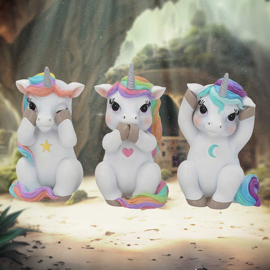 Three Wise Cutiecorns - Nemesis Now