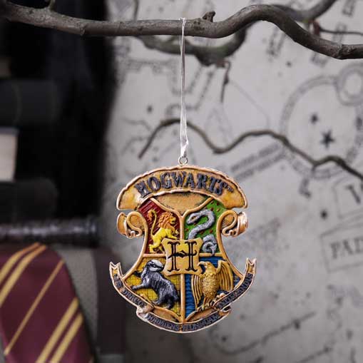 Harry Potter Hogwarts Crest Hanging Ornament  - Nemesis Now