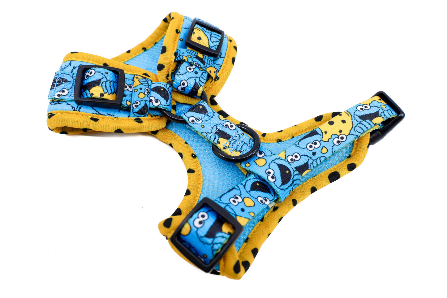 Sesame Street Cookie Monster Adjustable Dog Harness - Size M