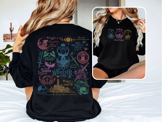 Sarah J. Maas Worlds Collide Sweater - Velaris, Lunathion and Terrasen