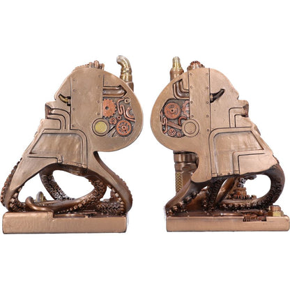 Steampunk Dracus Machina Bookends - Nemesis Now