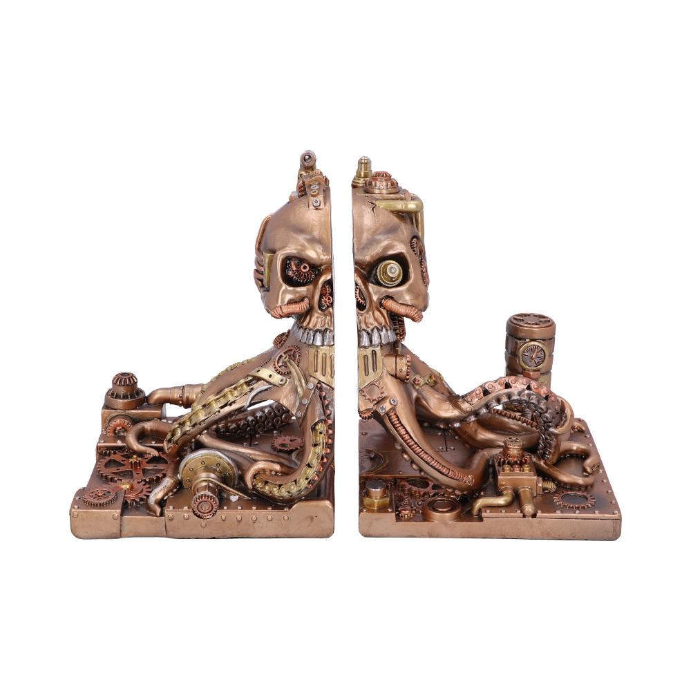 Steampunk Dracus Machina Bookends - Nemesis Now